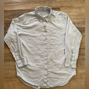 Aritzia Babaton Baby Blue Button Up